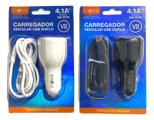 16 Carregador Automotivo Usb 2.1a 2+usb Atacado