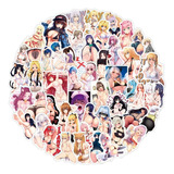 Stickers Anime Ecchi 50 Calcomanias Pvc Contra Agua Variado