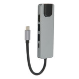 Hub Usb C 5 En 1 Usb3.0 87 W Pd De Carga Rápida Gigabit Ethe