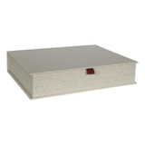 Caixa Decorativa/organizadora Mdf E Linho Off White Grande