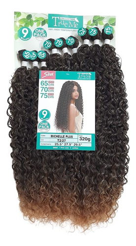 Cabelo Cacheado Orgânico Michelle Plus 75 Cm Pacote Grande