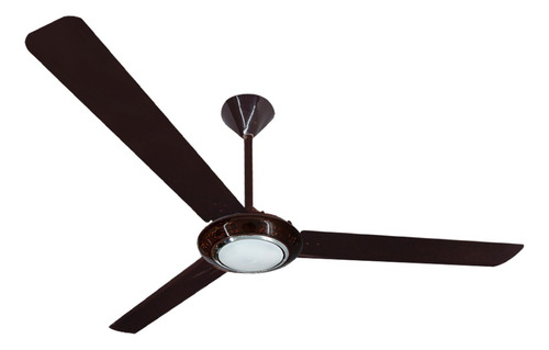 Ventilador Techo Industrial Color Chocolate Luz Led 85w 56´´