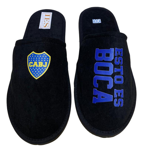 Pantuflas Chinelas Estampadas De Futbol Boca