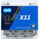 Corrente Kmc X11 Silver 118 Elos 11v 1x11v 2x11v Mtb Speed 