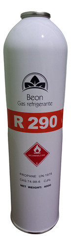 Garrafa Lata Gas Refrigerante R290 Beon 400 Grs Propano