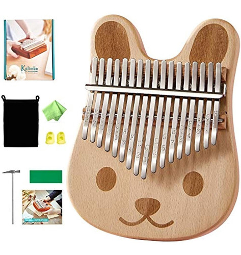 Byla Kalimba 17 Teclas Madera Maciza Caoba Piano De Pulgar P