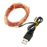 Cadena De Luces Led De Alambre De Cobre Usb R Para Decoració