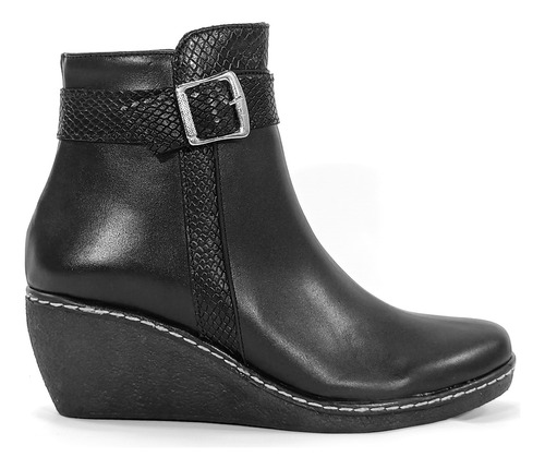 Botas Botinetas Mujer Cuero Vacuno Taco Chino Moda Hot Rimini