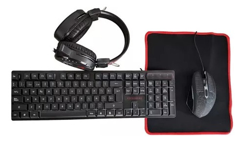 Combo Gamer Teclado + Mouse + Auriculares K59 Rgb Ergonomico