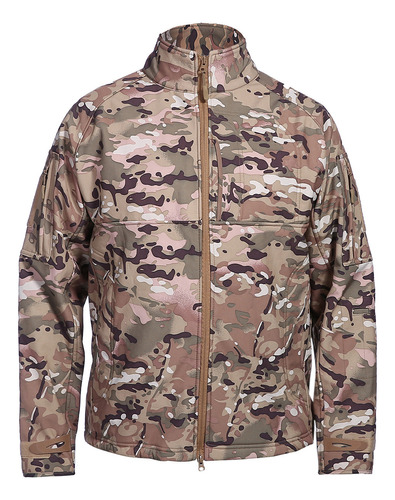 Chaqueta De Forro Polar Cálido Para Hombre C, Suave, Camufla