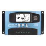 Controlador De Carga Solar Mppt 40a Dual Usb Lcd Display12v