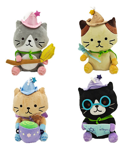 Muñecos De Peluche De Gatos Mágicos De Juguete, 4 Piezas