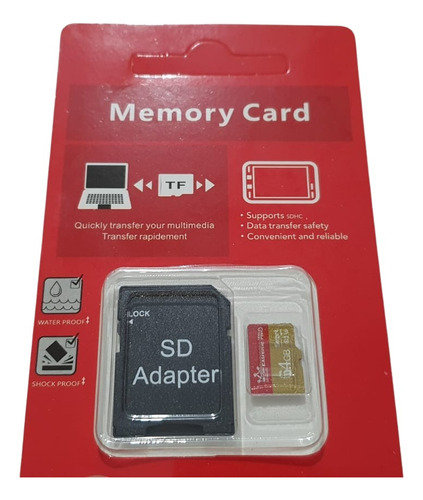 Cartão Memória Micro Sd 64gb Com Adapador Para Pc