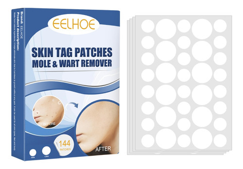 Skin Tag Patches Mole Verruga R Ingredientes Naturales 144pc