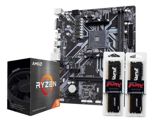 Kit De Actualización Gigabyte Ryzen 5 5600g B450m 32gb Ram