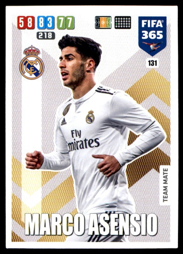 Carta Adrenalyn Xl Fifa 365 2020 / Marco Asensio #131