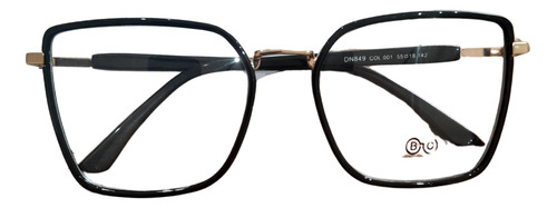 Armação De Metal C/ Detalhes Acetato Feminino Bonon Chabel