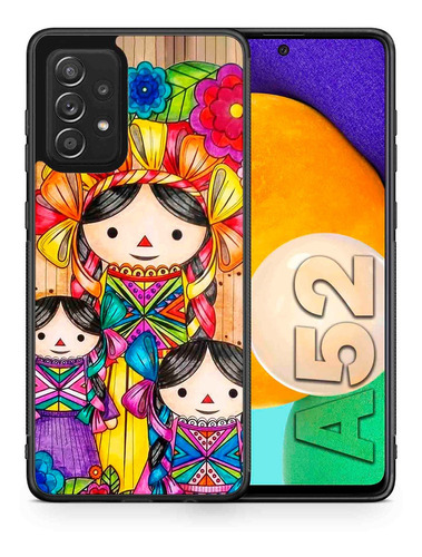 Funda Galaxy A52 Lele Muñeca Mexicana Otomí  Tpu Uso Rudo 