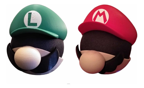 Soporte Alexa Echo Dot 4gen Temática Mario O Luigi X 1 Unid