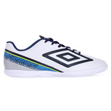 Chuteira Umbro Futsal Force Branco E Marinho Masculino