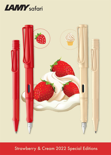 Lamy Safari Pluma Fuente Cozy 2022 Strawberry & Cream