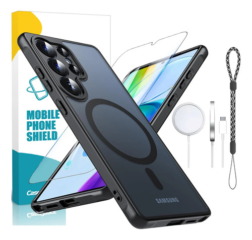 Magnética Funda Para Samsung Galaxy S26 Ultra 2026 + Mica Cargador Inalambrico