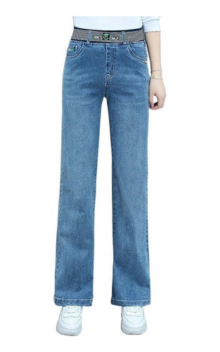 Jeans De Cintura Alta Y Pierna Ancha For Mujer, Moda 2023