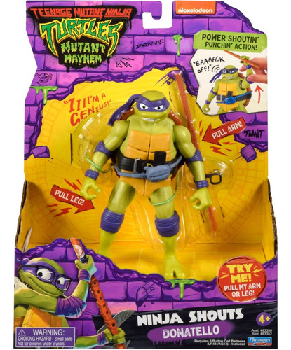 Tortuga Ninja Figuras Deluxe 15cm C/ Acc Y Sonido 