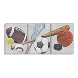 The Kids Room By Stupell Sports Balls Juego De Placas Rectan