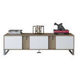 Mueble Para Tv Estilo Minimalista Base De Hierro 180x40x44.