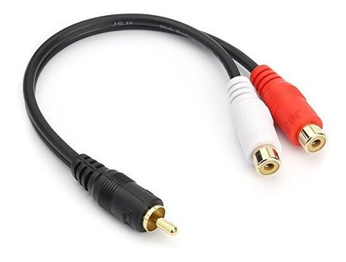 Adaptador De Audio Estéreo Y Rca (m) A 2 Rca (f) Jsj (24k