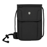 Bolso De Seguridad P/ Documentos Victorinox® Protección Rfid Color Negro