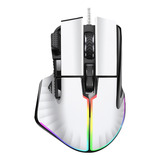 Mouse Gamer Blanco Game Factor Óptico Mog602-wh Usb A 19.000