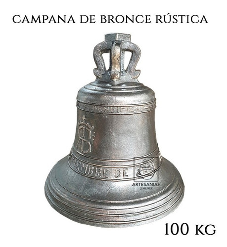 Campana De Cobre, Bronce Y Estaño Personalizada Rustica