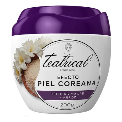 Crema Facial Efecto Piel Coreana 200g Teatrical Normal A Seca Día\u002Fnoche | MercadoLibre