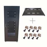 Rack Gabinete 150cm + Bandeja Para Rack 25cm + Canastillas