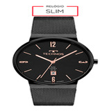 Relógio Technos Masculino Slim Preto Gm12ah/1p