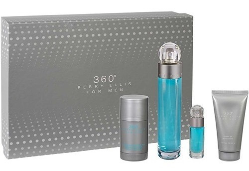 Perry Ellis 360° For Men Edt 100 Ml Estuche 4 Pzs