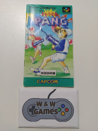 Super Famicom -manual-super Pang- Manual Original - Japonês.