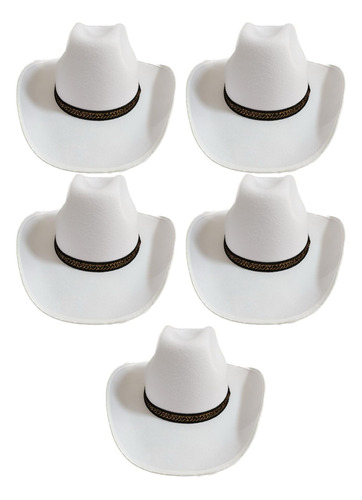 5 Sombreros Vaquero/texano Mayoreo 5 Piezas