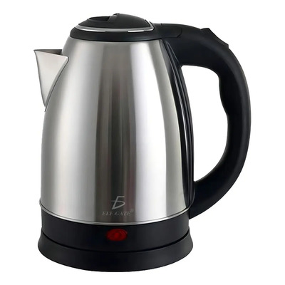 Jarra Hervidora Tetera Cafetera Eléctrica 2l Acero Inoxidable Color Plateado Ele-Gate | Meses sin interés
