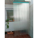 Cortinas Dobles Anti Moscas En Color Cristal 90 Cm X 2 Mts