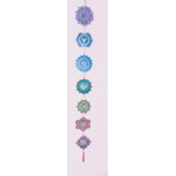 7 Chakras Artesanal 15 Cm.  1.43 Largo Decoración Pared 