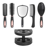 Espelho E Suporte Styling Comb, 5 Peças, Conjunto De Escovas