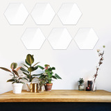 24 Pegatinas De Pared Para Espejos Hexagonales, Acrílico, E