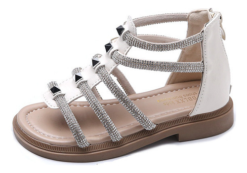 Sandalias Para Niñas Estilo Británico Con Zapatos Romanos