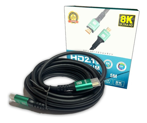 Cable Hdmi 5 Mts Hd 1080p 2k 4k Tv Lcd Led Xbox Laptop 2.1