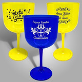 Taça Gin Amarelo Personalizada  Frete Gratis