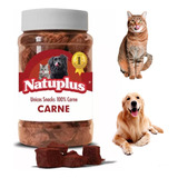 Alimento Snacks Carne Perro Gatos Hurones Natuplus X500 Ml