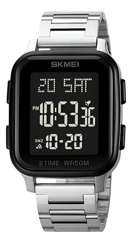 Reloj Skmei Digital Original En Acero Resistente Al Agua